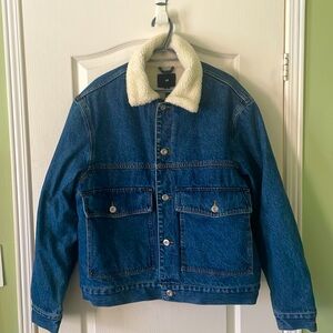 Fur Padded Denim jacket, brand new from H&M never worn